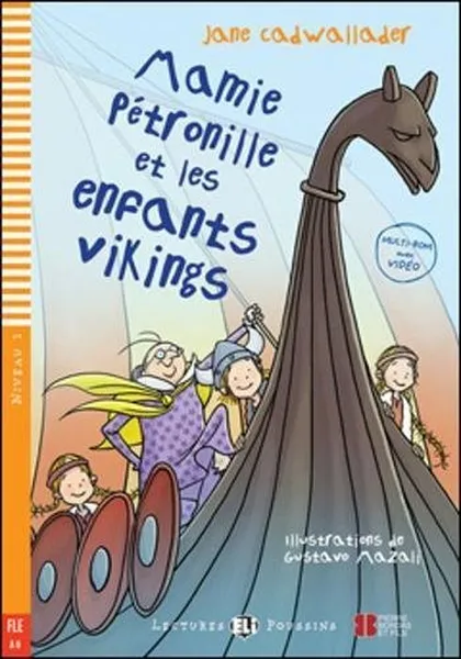 Обложка книги Rdr+CD: Poussins: MAMIE PETRONILLE ET LES ENFANTS VIKINGS, 