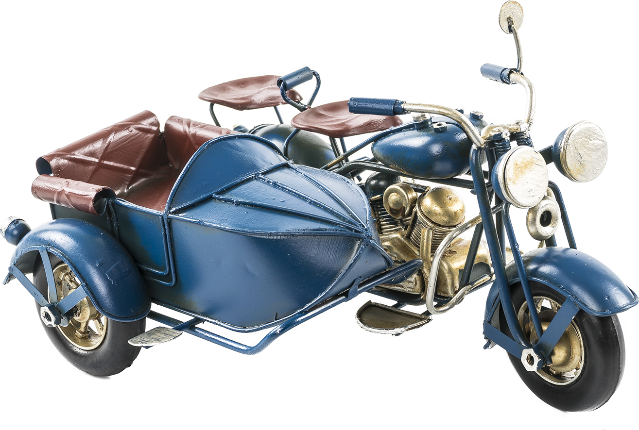 фото Декоративный "Мотоцикл с коляской " 21х14х13 см, Металл Seashop