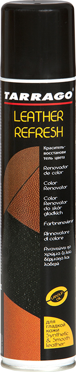 фото Аэрозоль-краситель для гл. кожи (тёмно-коричневая), Tarrago Leather Refresh, 200мл.