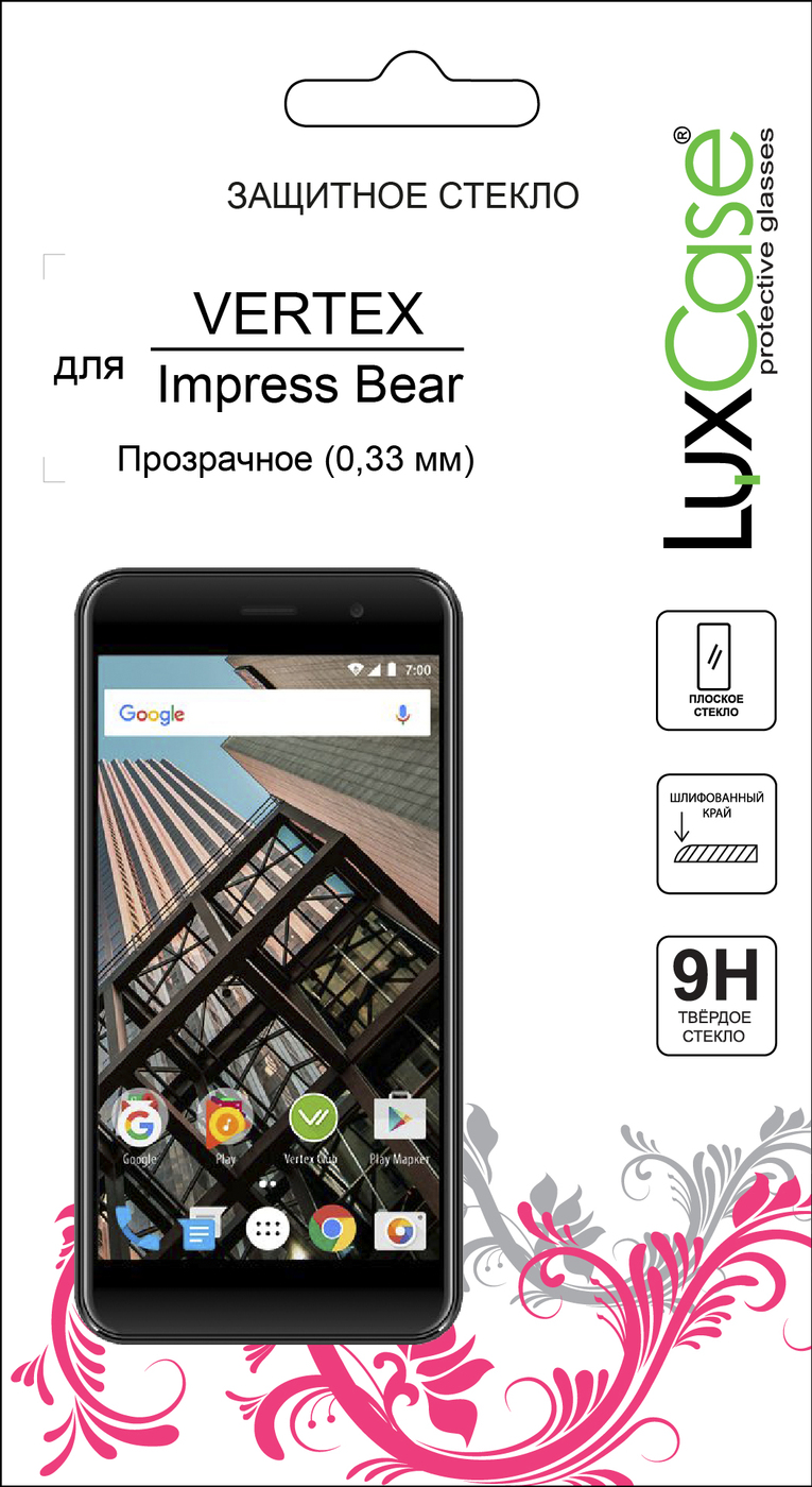 фото Защитное стекло VERTEX Impress Bear от LuxCase