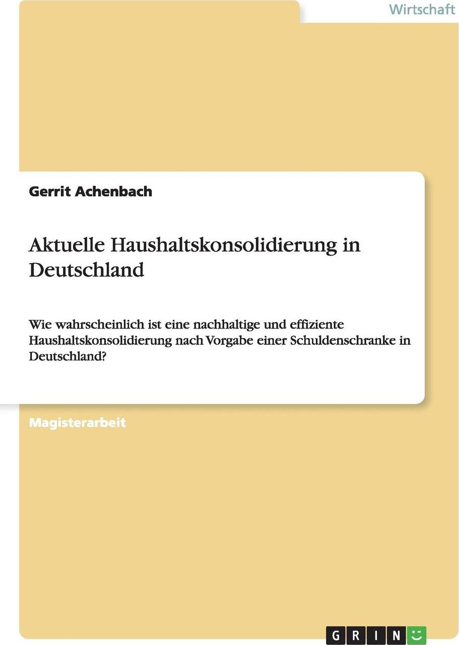 фото Aktuelle Haushaltskonsolidierung in Deutschland