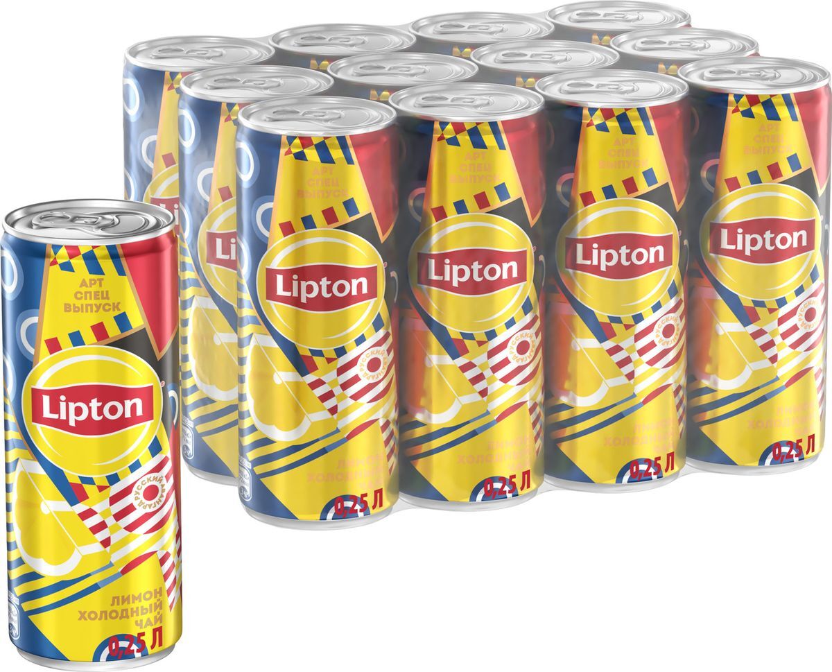 фото Холодный чай Lipton Ice Tea Лимон, 0,25 л х 12 шт