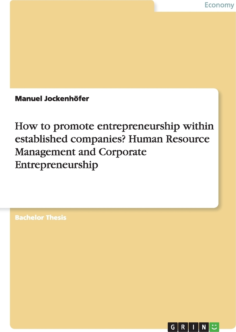 фото How to promote entrepreneurship within established companies? Human Resource Management and Corporate Entrepreneurship