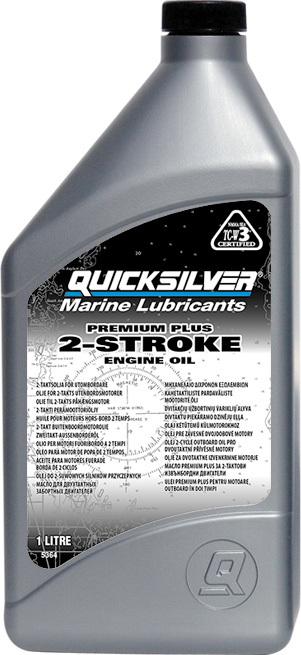 Масло моторное синтетическое Quicksilver 2-stroke Premium Plus TC-W3 1 л (92-858026QB1)