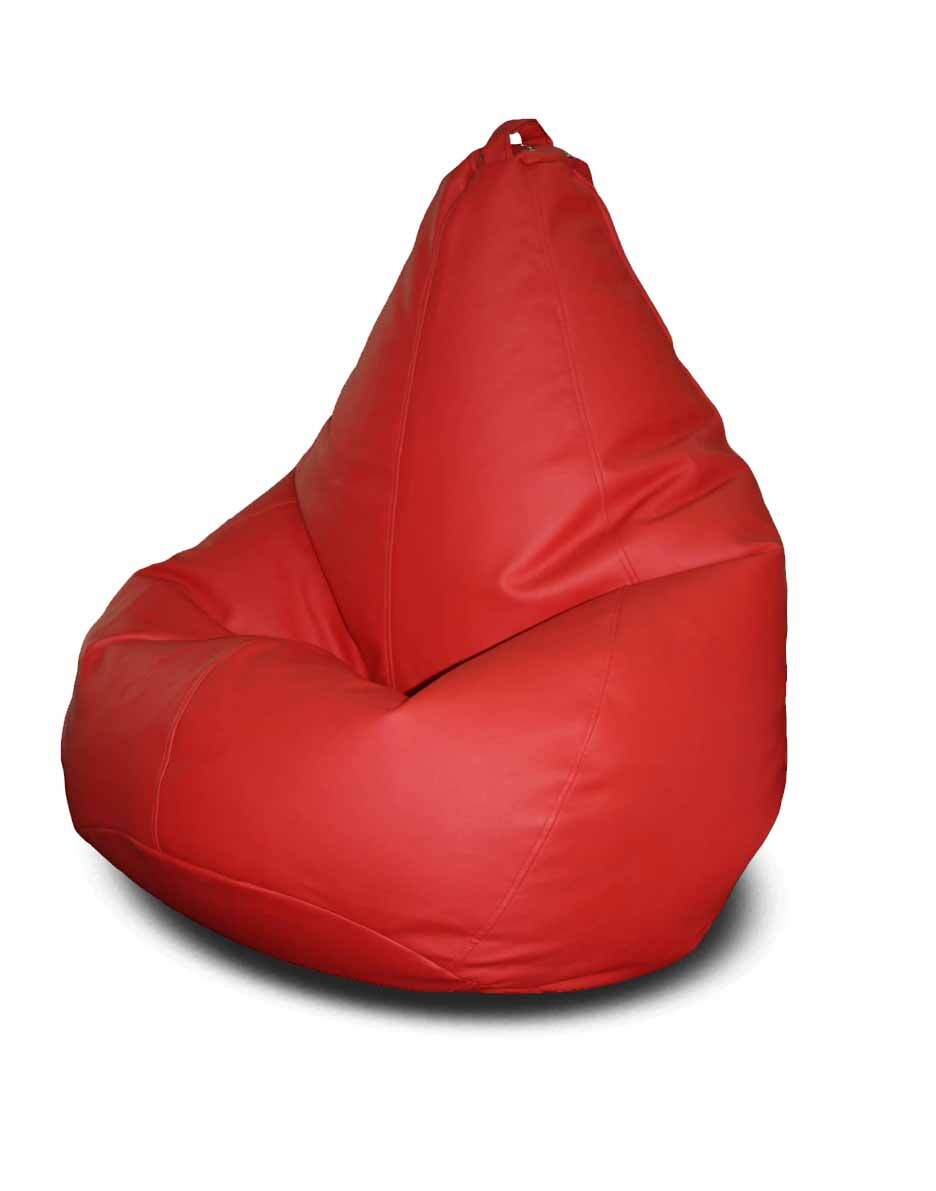 кресло мешок экокожа красная