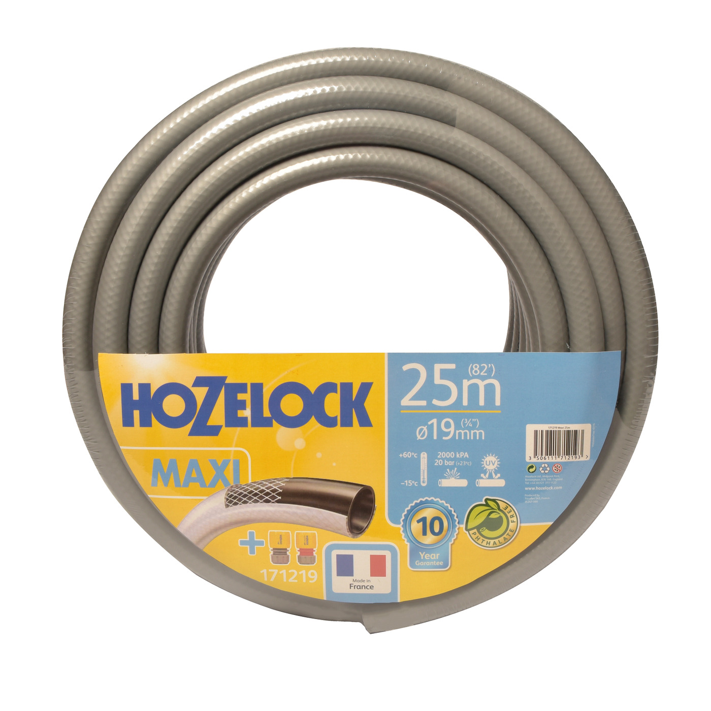 Шланг для полива HoZelock "Tricoflex Maxi" 171219, 3/4" 25 м + коннекторы в комплекте