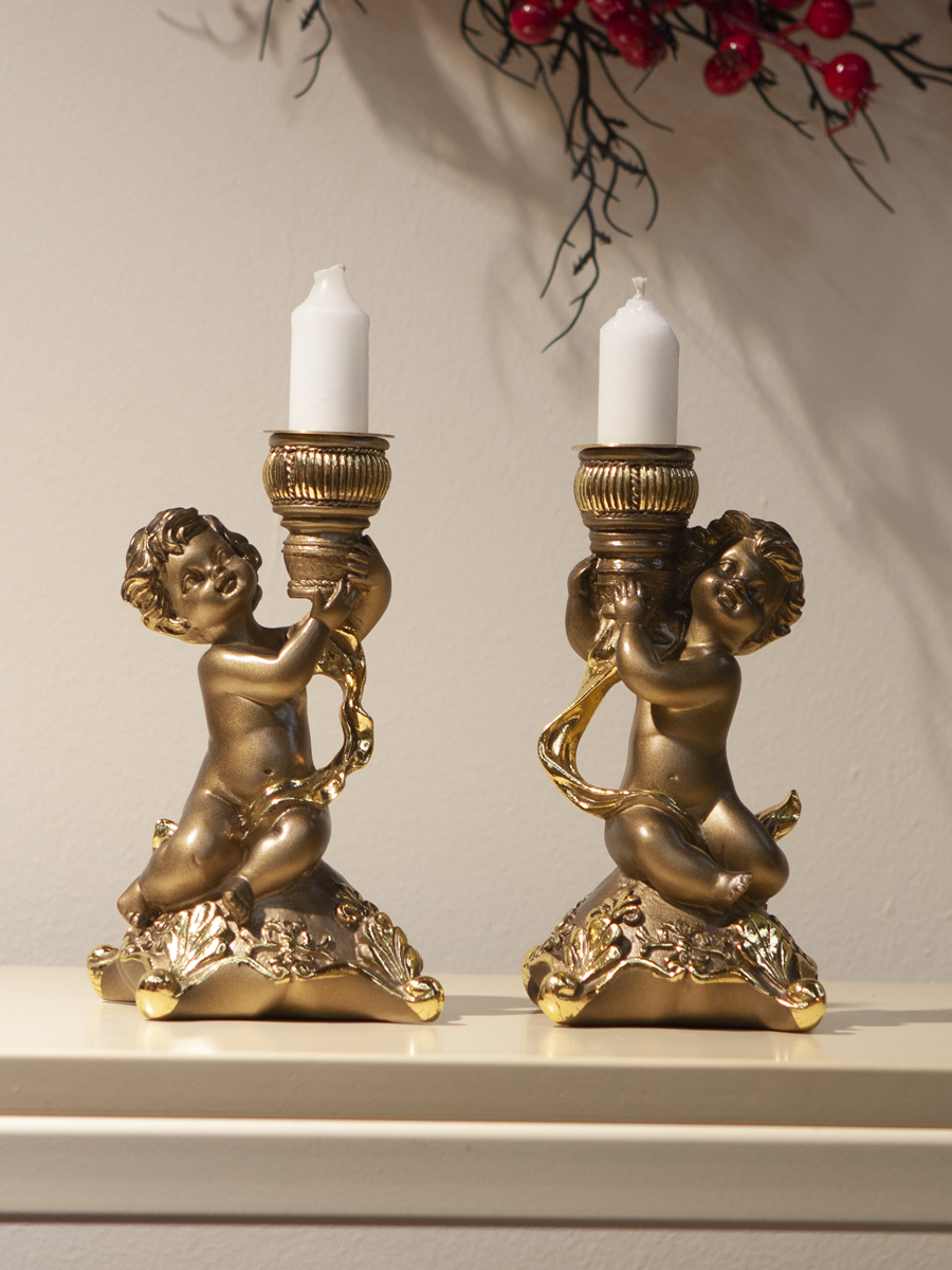 подсвечник ангелочек. подсвечник ангелочек. подсвечник "ангел" 13х10х29см. фигурка ангел с подсвечником керамика. декоративный подсвечник ангел.