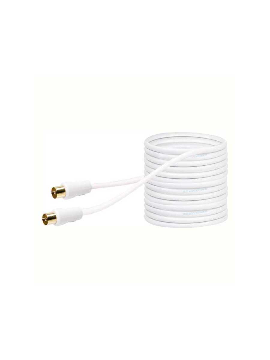 Кабель TV IEC-Plug/IEC-Jack 90Дб двойное экранирование 20м белый Schwaiger