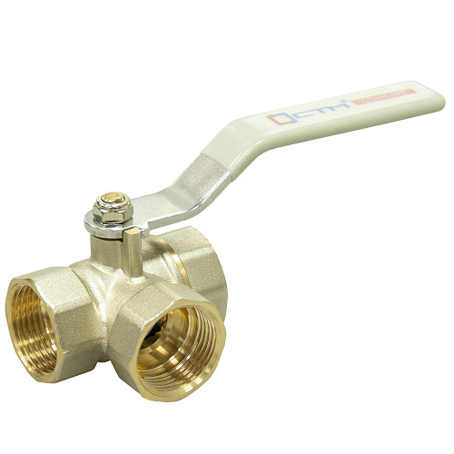 Кран шаровой для воды СТМ 1/2\" трехходовой, тип T рычаг - купить в ...