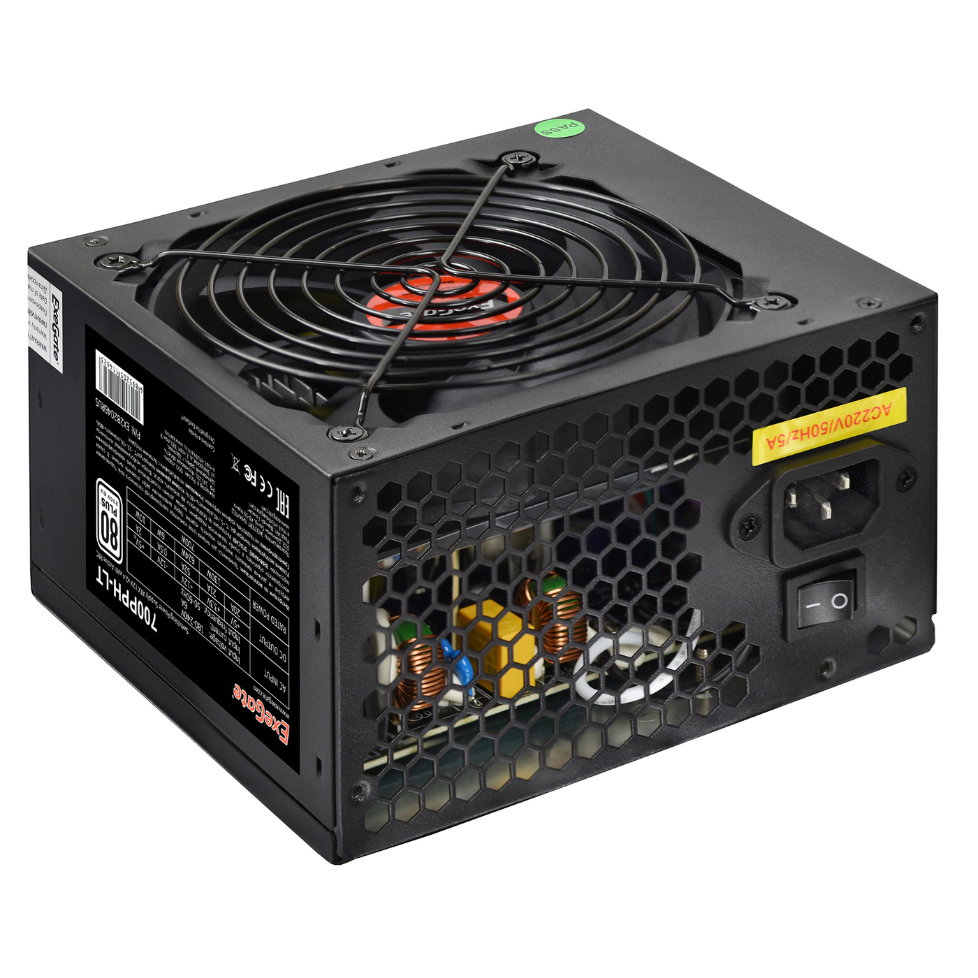 Блок питания 700W ExeGate 80 PLUS 700PPH-LT (ATX, APFC, КПД 82% (80 PLUS))