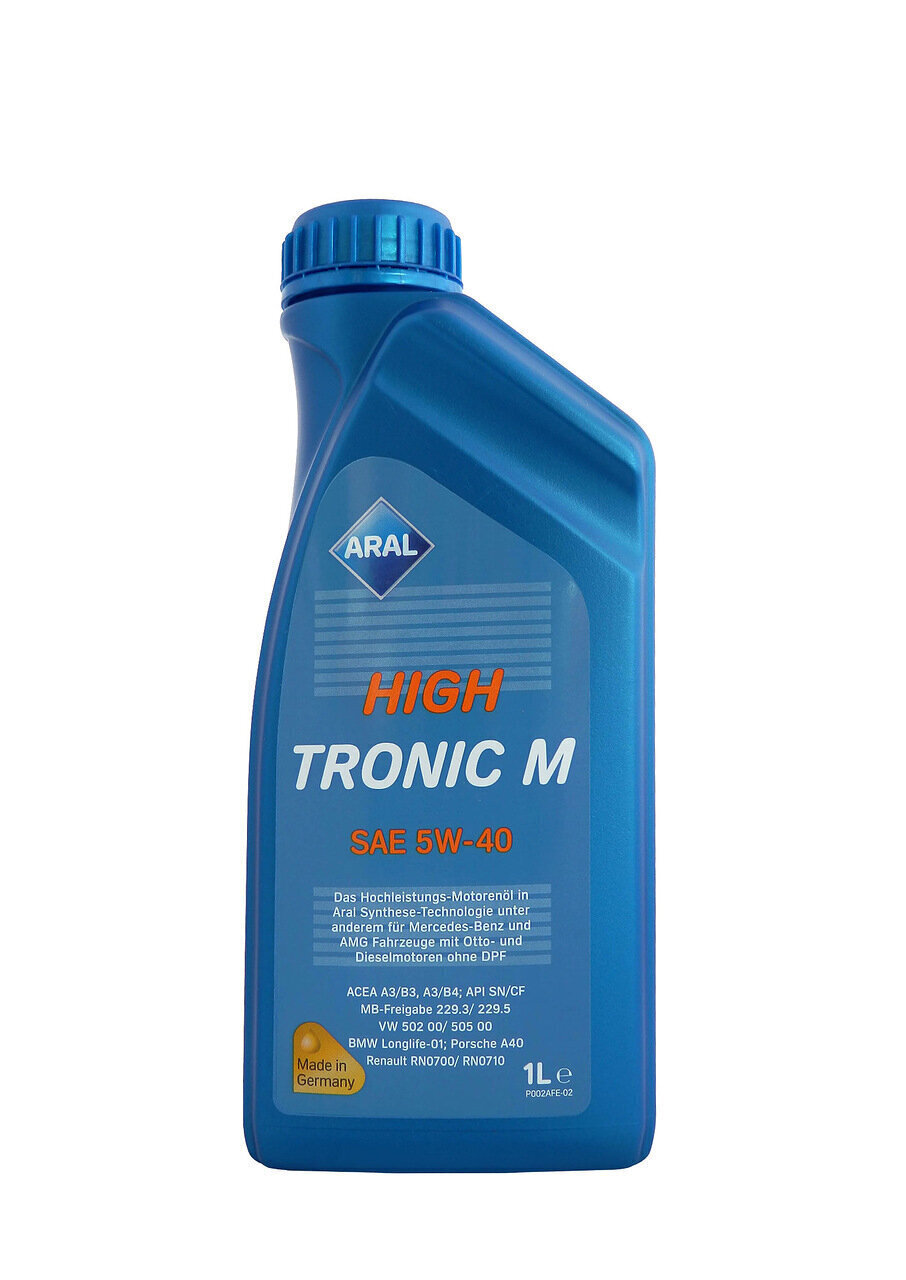 Моторное масло ARAL HIGHTRONIC M SAE 5W-40 Синтетическое 1 л - купить в ...