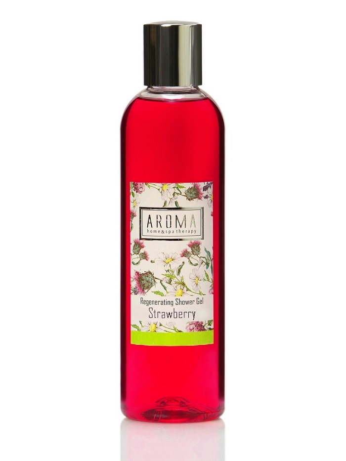 Aroma Home & Spa Therapy Регенерирующий гель для душа Клубника — купить