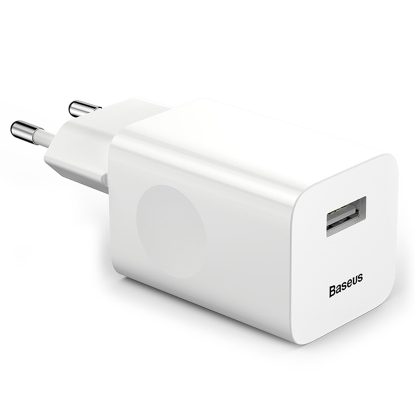 СетевоезарядноеустройствоBaseusChargingQuickCharger3АMax(EU)White(CCALL-BX02)