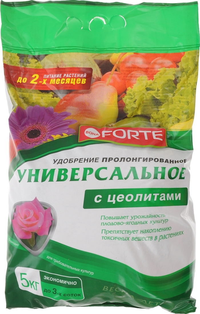 Удобрение Bona Forte Универсальное ВЕСНА-ЛЕТО с цеолитом, 5 кг — купить ...