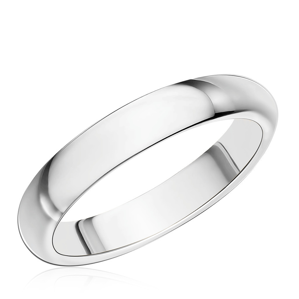 Обручальное кольцо из белого золота артикул: 112010-01