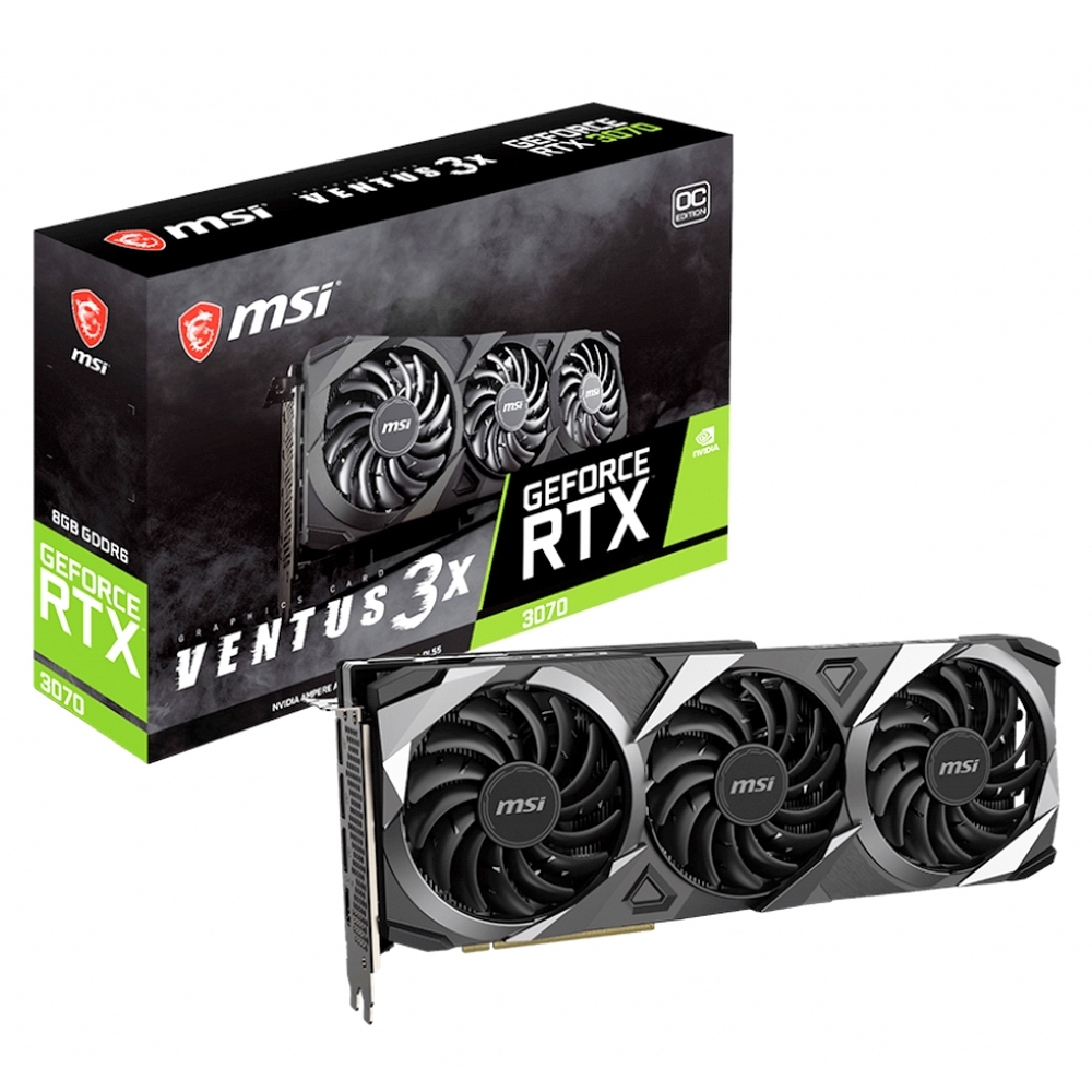 MSIВидеокартаGeForceRTX30708ГБ(RTX3070VENTUS3XOC)