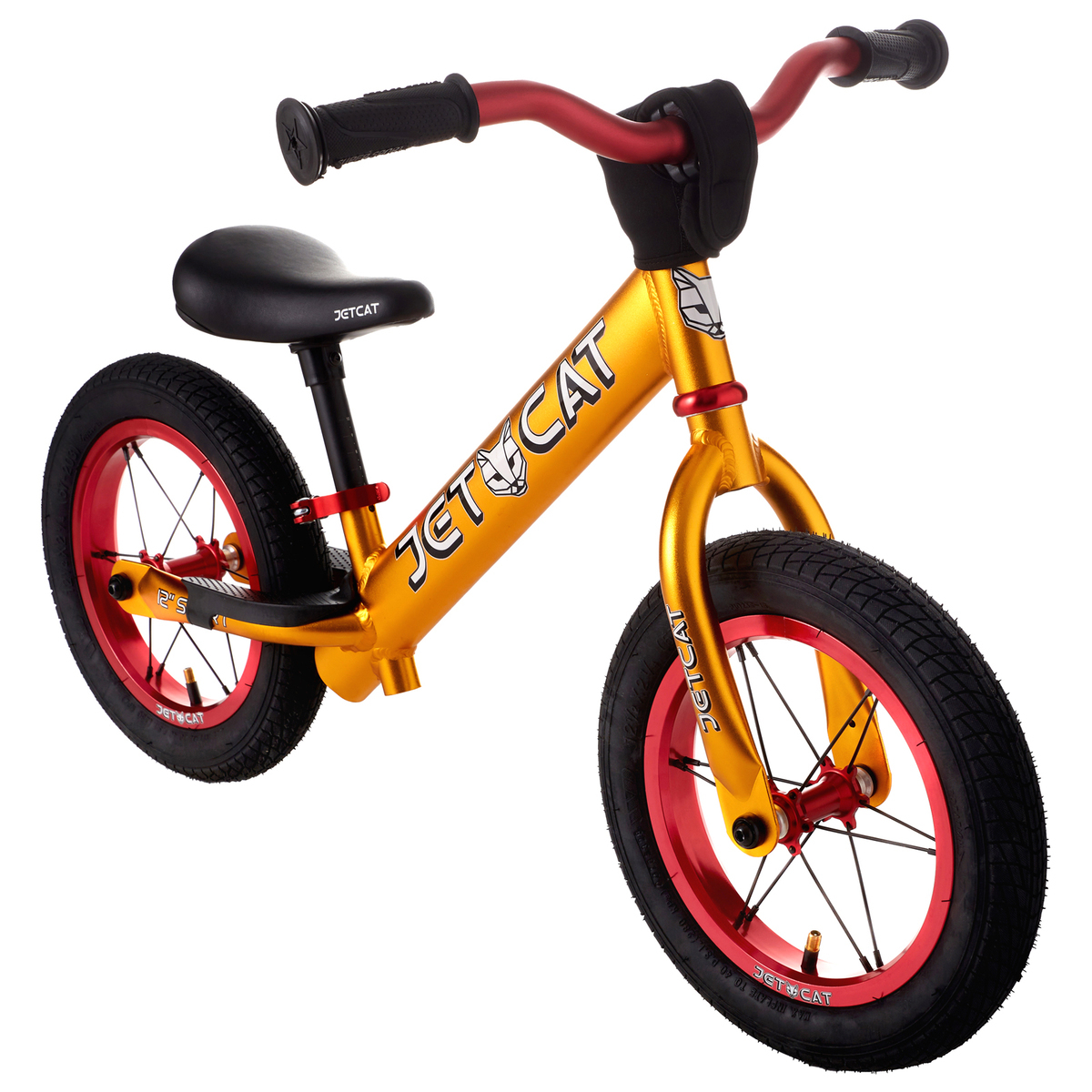 Беговел JetCat Sport 12 SL Air Pro Золотой/Красный — купить в интернет ...
