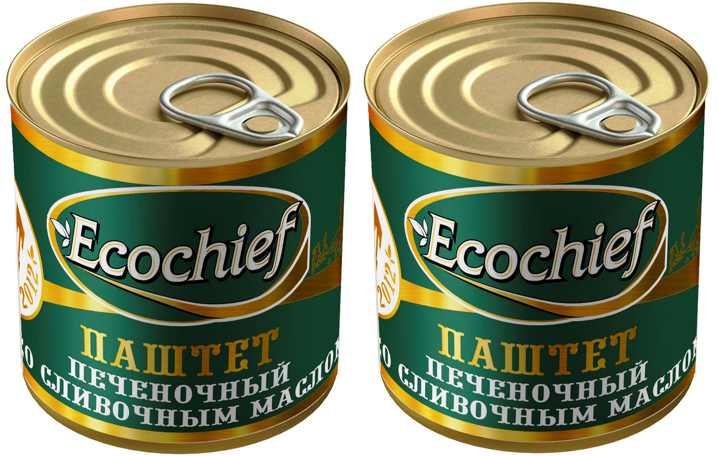 ECOCHIEF Паштет Печеночный со сливочным маслом ГОСТ, 250 г х 2 шт ...