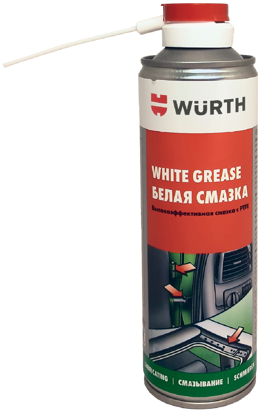 Wurth ptfe. Wurth спрей смазка PTFE. Белая смазка Wurth. Вюрт смазка ПТФЭ. Тефлоновая смазка Вюрт.