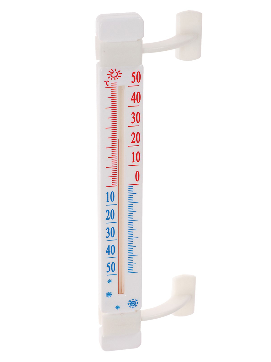 Термометр уличный спиртовой, оконный, на липучках — купить в интернет ...