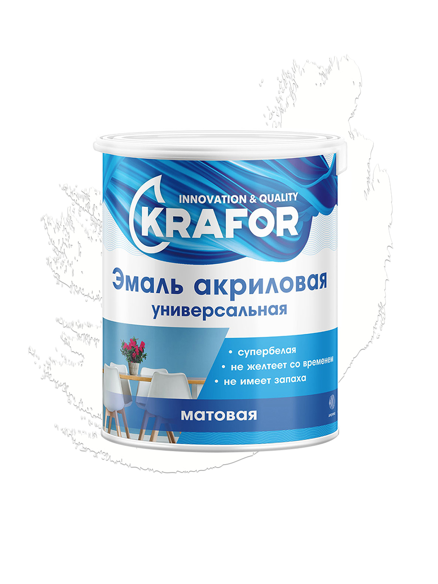 Купить Краску Эмаль Белая Глянцевая