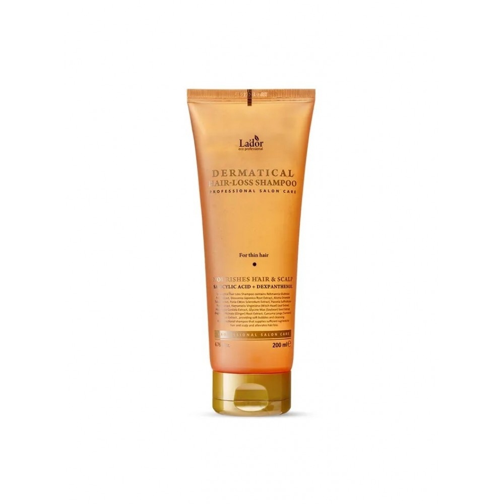 Lador Dermatical Hair-Loss Shampoo For Thin Hair Укрепляющий шампунь для тонких волос, 200мл