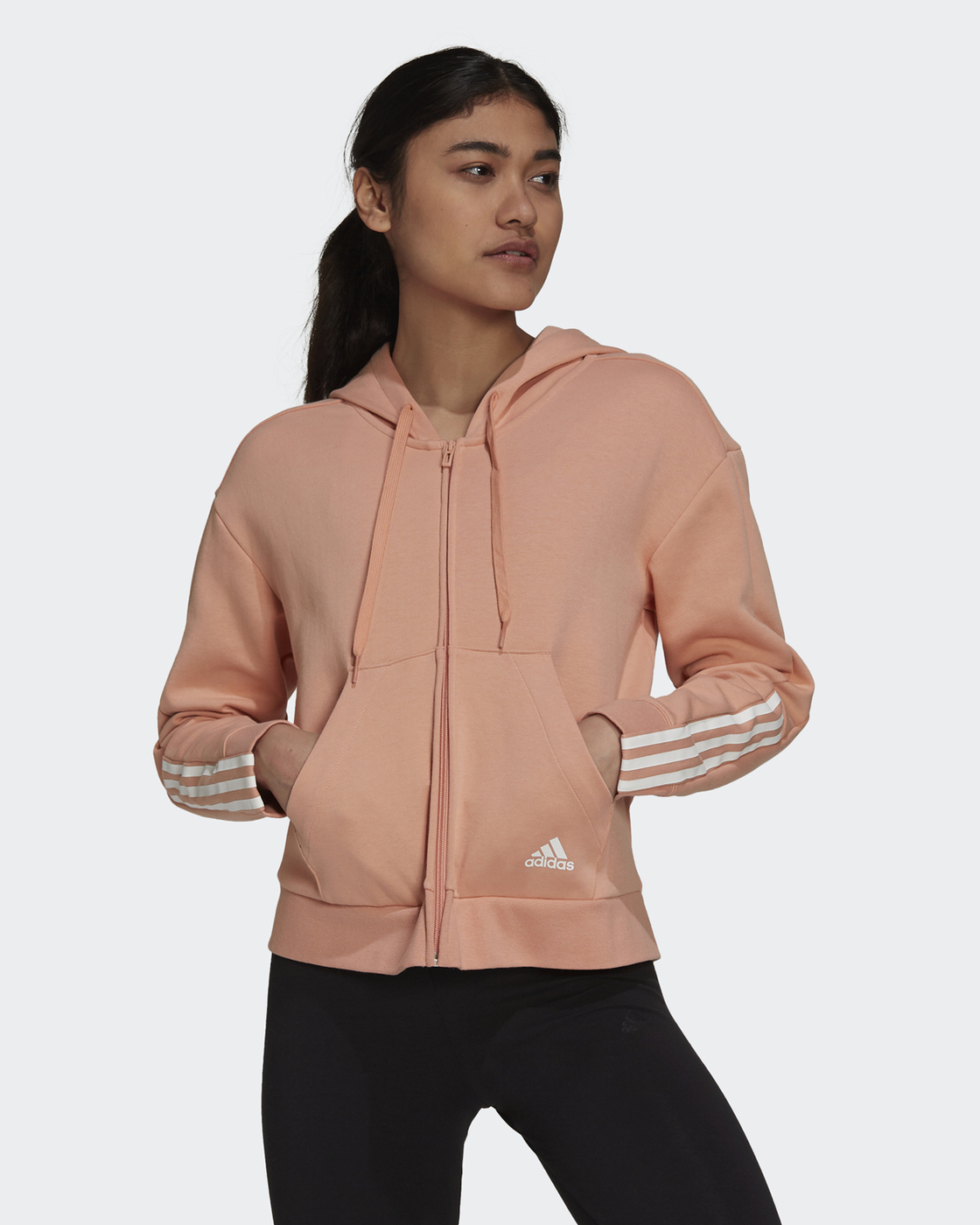 Толстовка adidas Essentials Loose-Cut 3-Stripes Full-Zip Hoodie — купить в  интернет-магазине OZON с быстрой доставкой