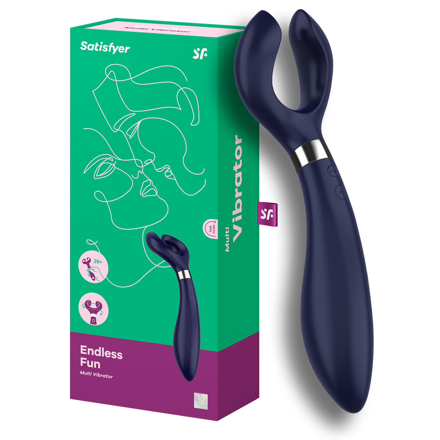 Вибратор Satisfyer для пар Endless Fun Сатисфаер - купить с доставкой по  выгодным ценам в интернет-магазине OZON (256363253)