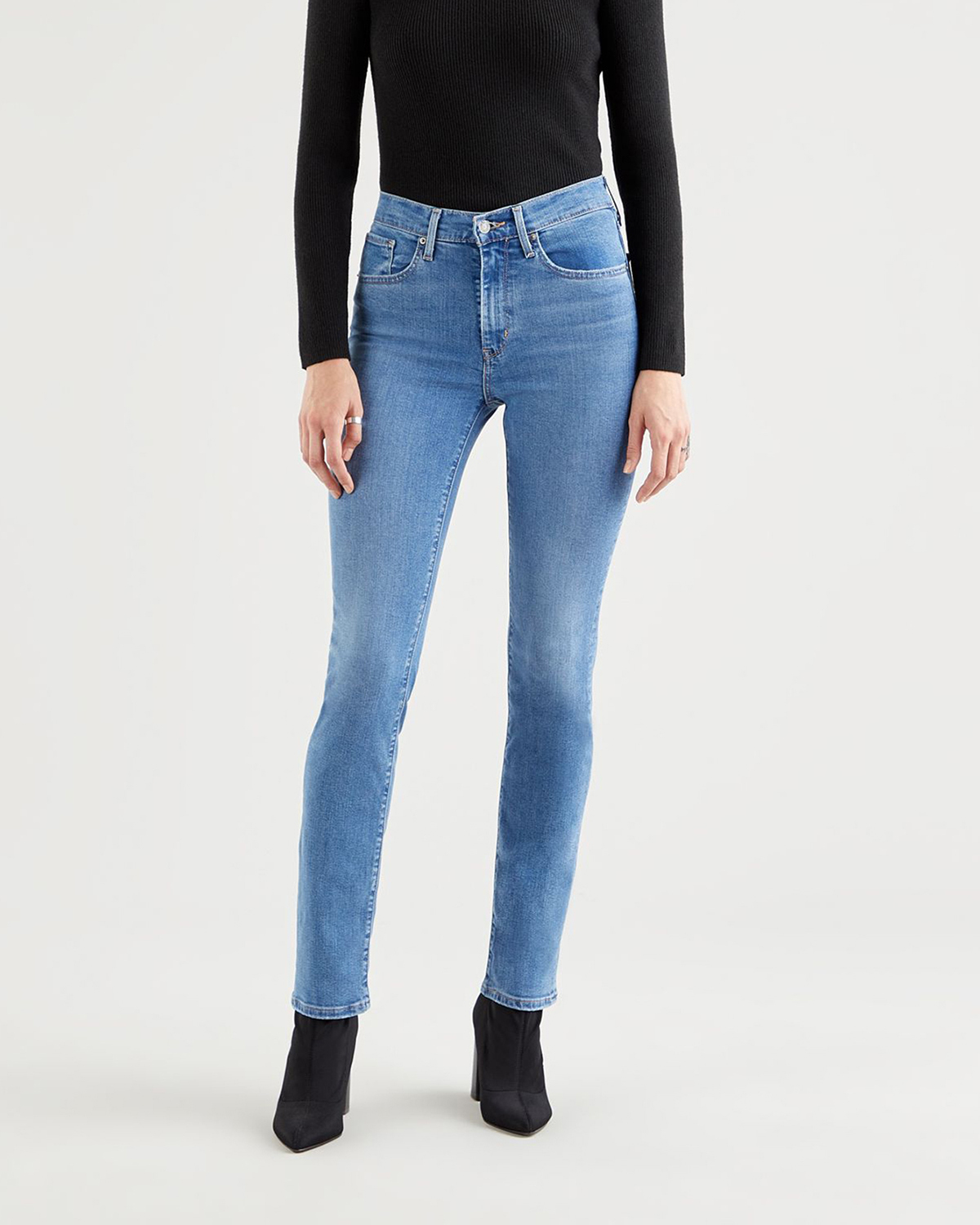 Джинсы Levi's 724 High Rise Straight — купить в интернет-магазине OZON ...