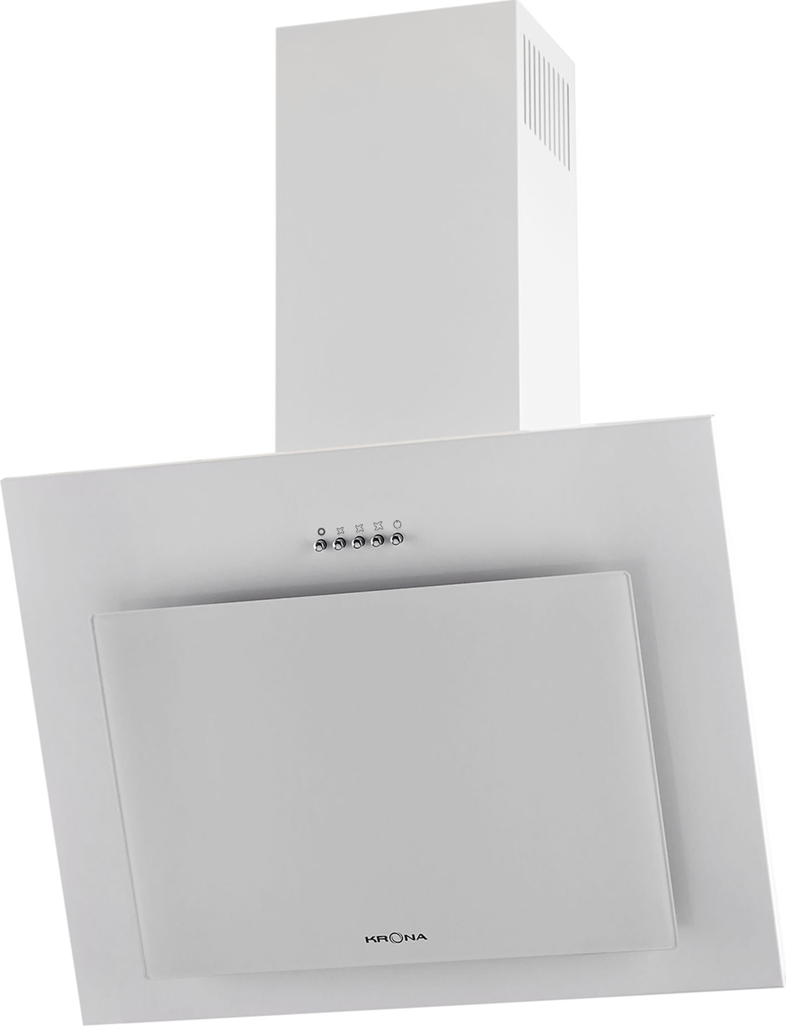 Характеристики Вытяжка наклонная 60см Krona Fiona 600 белая, подробное ...
