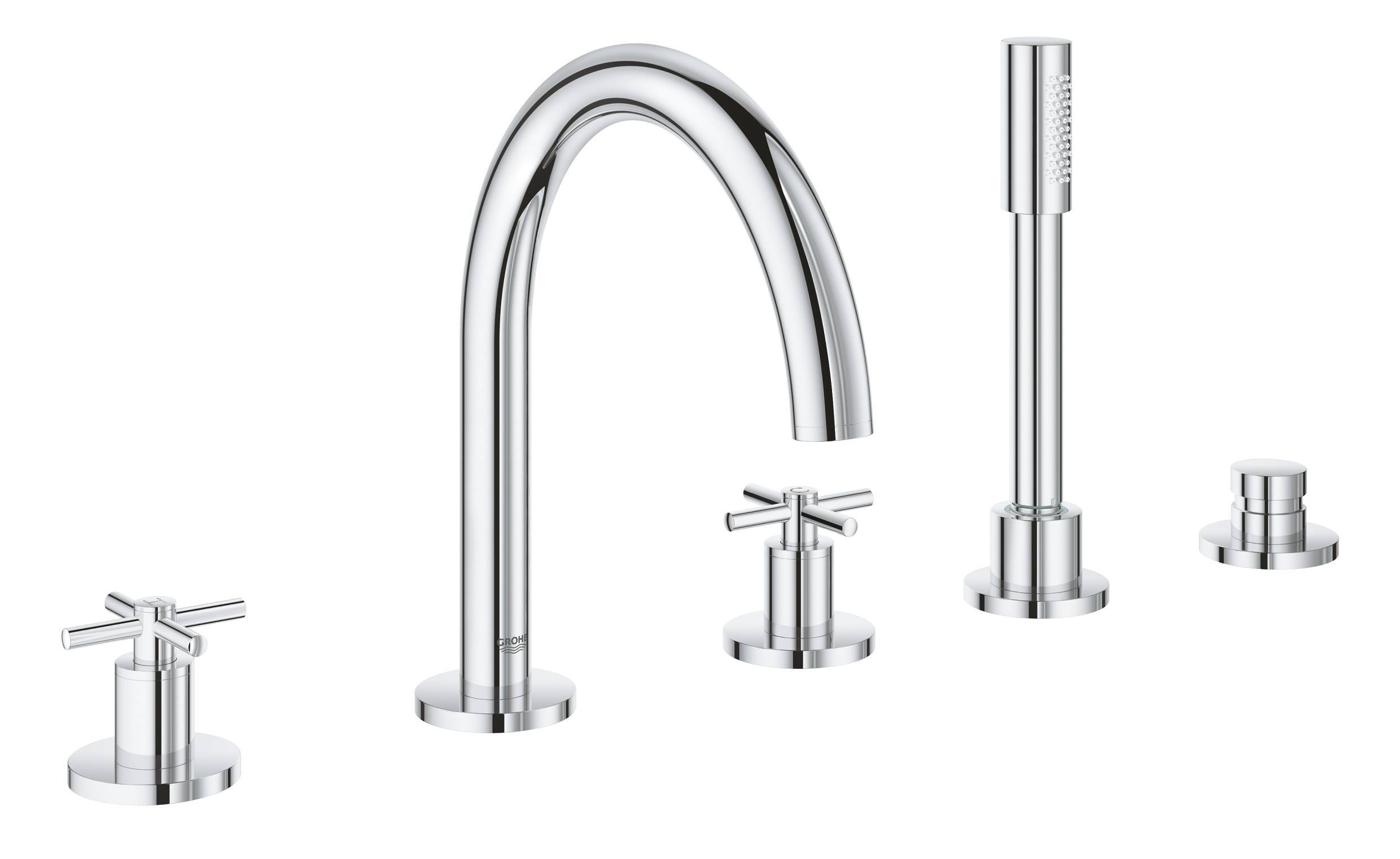 Характеристики Смеситель для ванны GROHE Atrio New с душевым гарнитуром ...