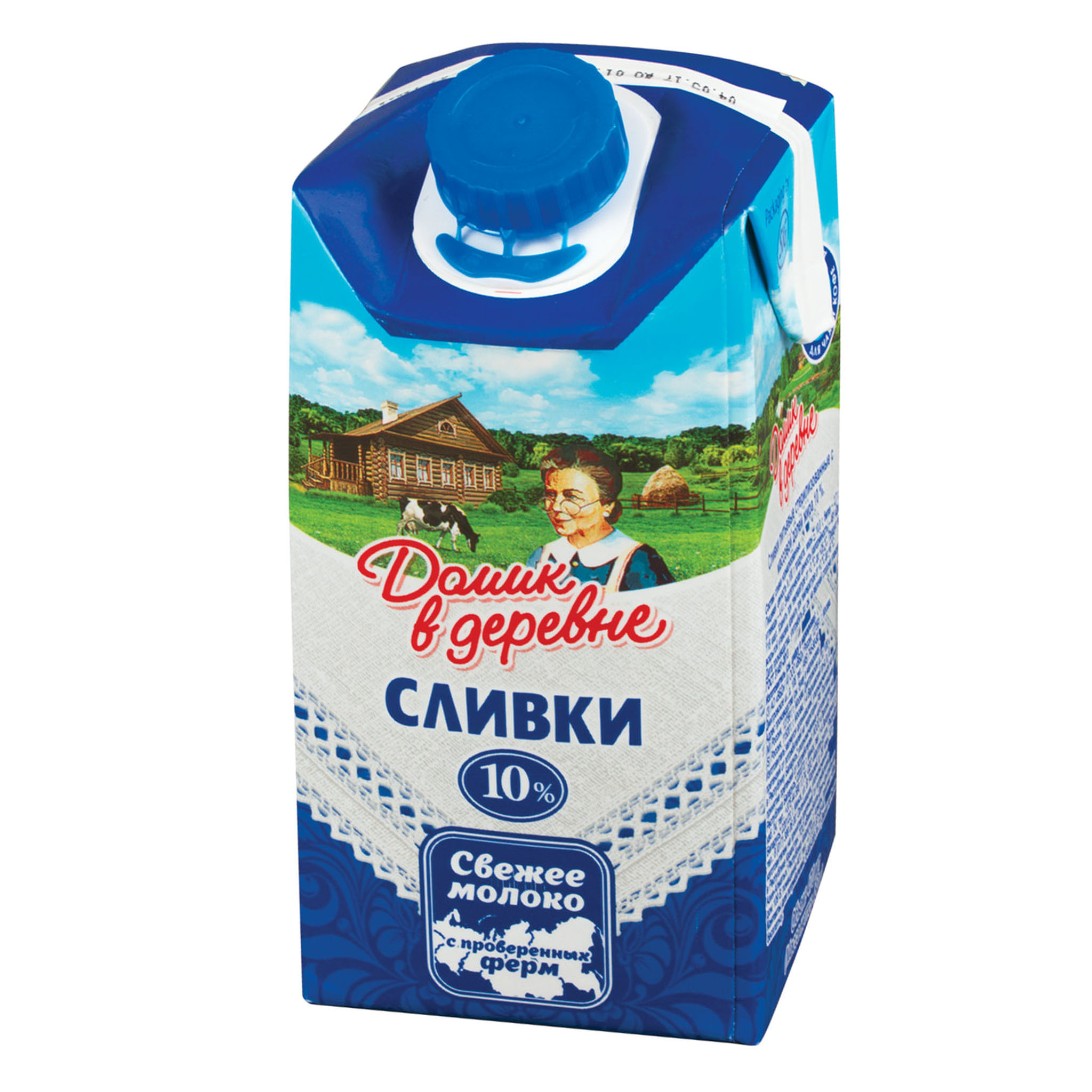 Сливки домик в деревне 10 480г