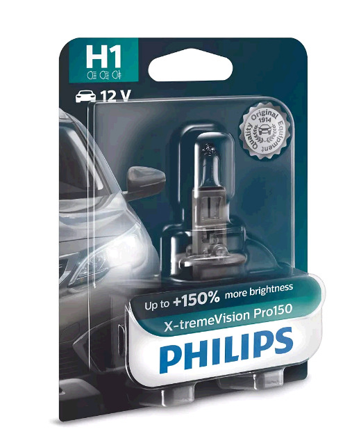 АвтолампаH1(55)P14.5s+150%X-tremeVisionPro1503400К12VPHILIPS