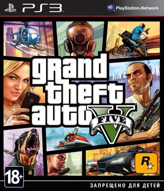 Игра GTA: Grand Theft Auto 5 V Русская (PlayStation 3, Русские субтитры)