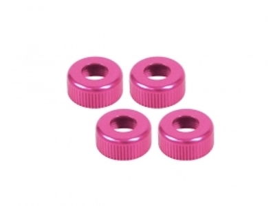 3Racing Нижние крышки амортизаторов (алюминий, анодированный в розовый) (Sakura D3) 4шт - SAK-D124-PK