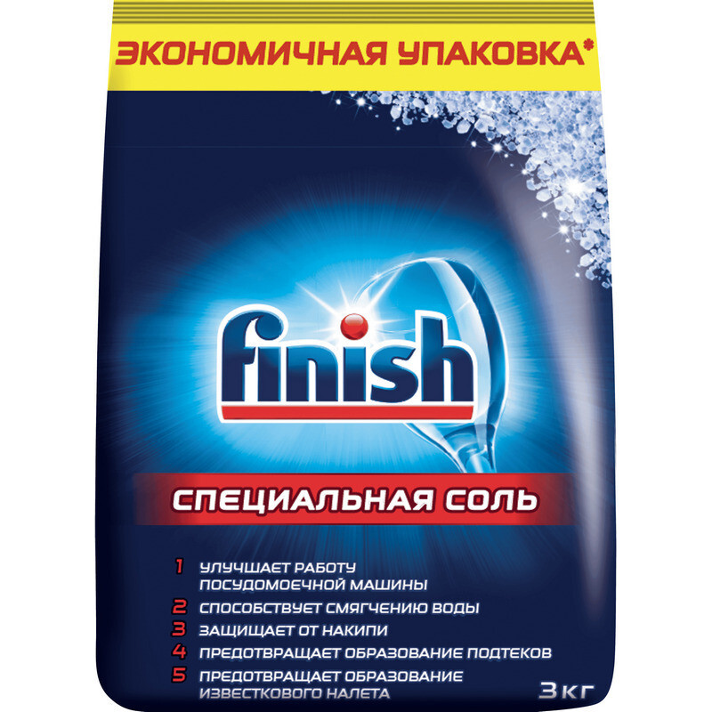 Finish Соль для посудомоечных машин, 3кг