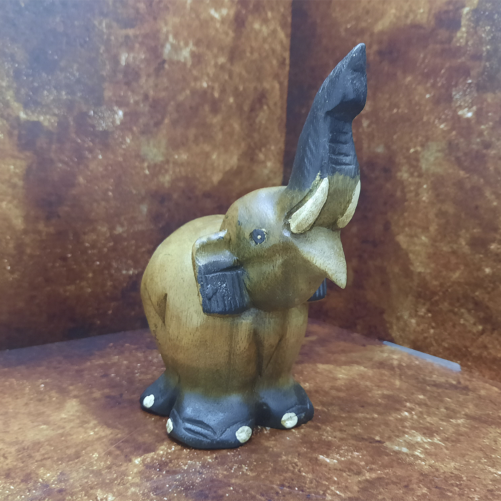 Фигурка декоративная Wildfoxes Статуэтка слон/Слон деревянный/Статуэтка ...