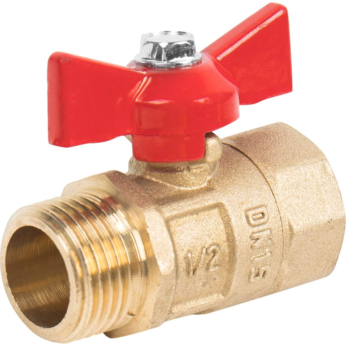 Характеристики Кран шаровый 1/2" наружная-внутренняя резьба, подробное ...