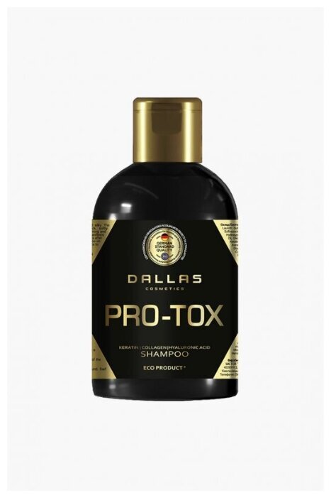 Шампунь для вос DALLAS HAIR PRO-TOX структуры волос с коллагеном и ...