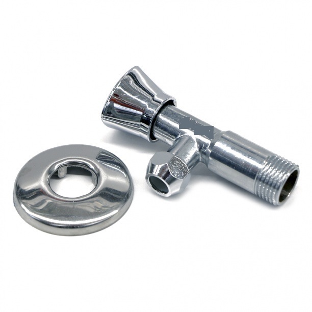 Кран вентильный 1/2\"х3/8\" НР-НР цанга, угловой хром - купить по низкой ...