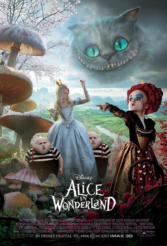 плакат,постерАлисавстранечудес(AliceinWonderland),ТимБёртоннабумаге,размер42х60см