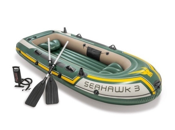 SeaHawk 300-Set надувная 3-х местная лодка 295*137*43 см + насос и весла