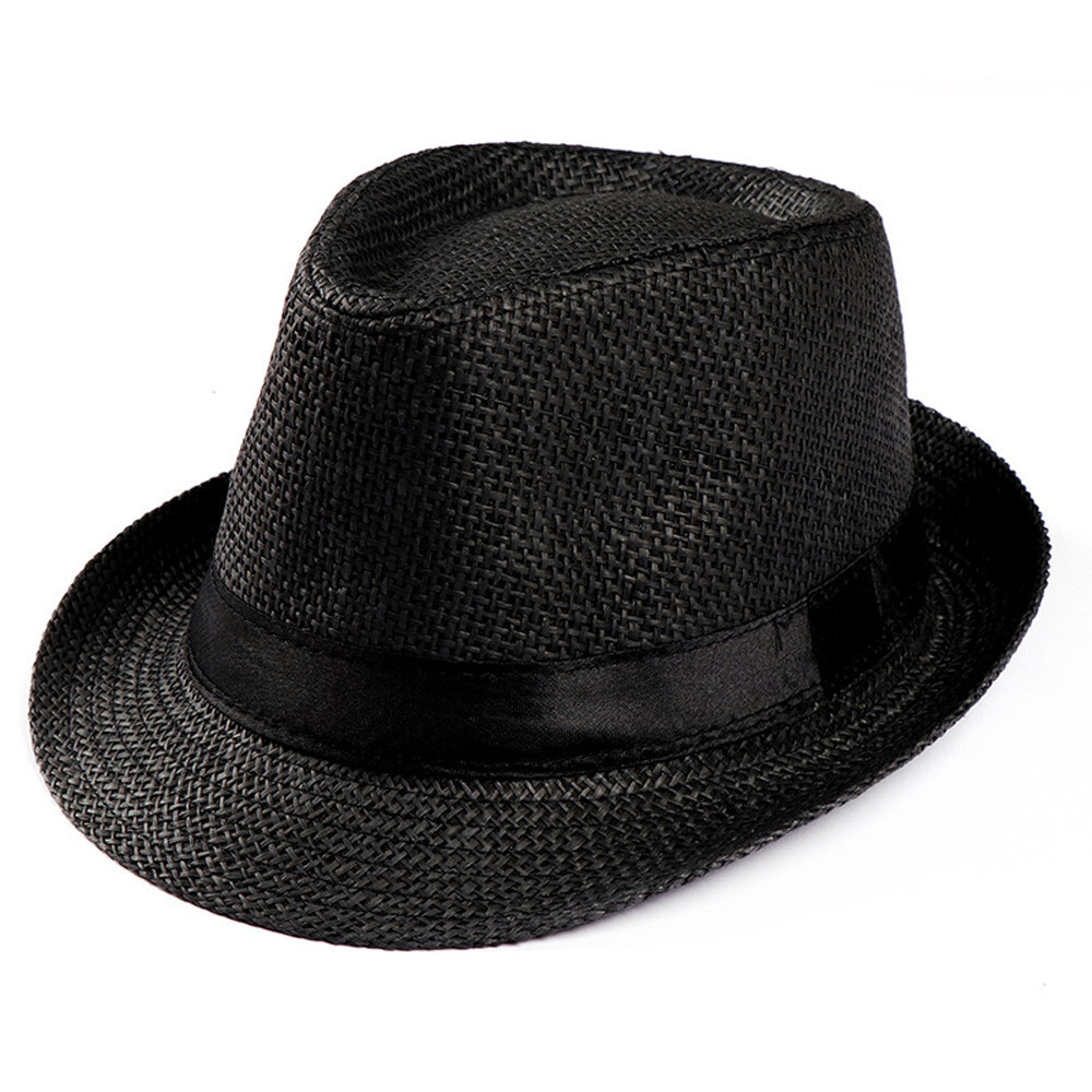 Шляпа трилби мужская черная
