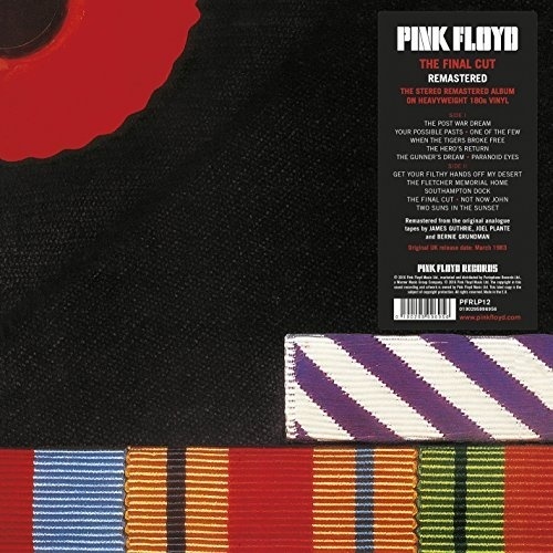 Виниловая пластинка Pink Floyd: The Final Cut - Vinyl 180g (Printed in USA). 1 LP 