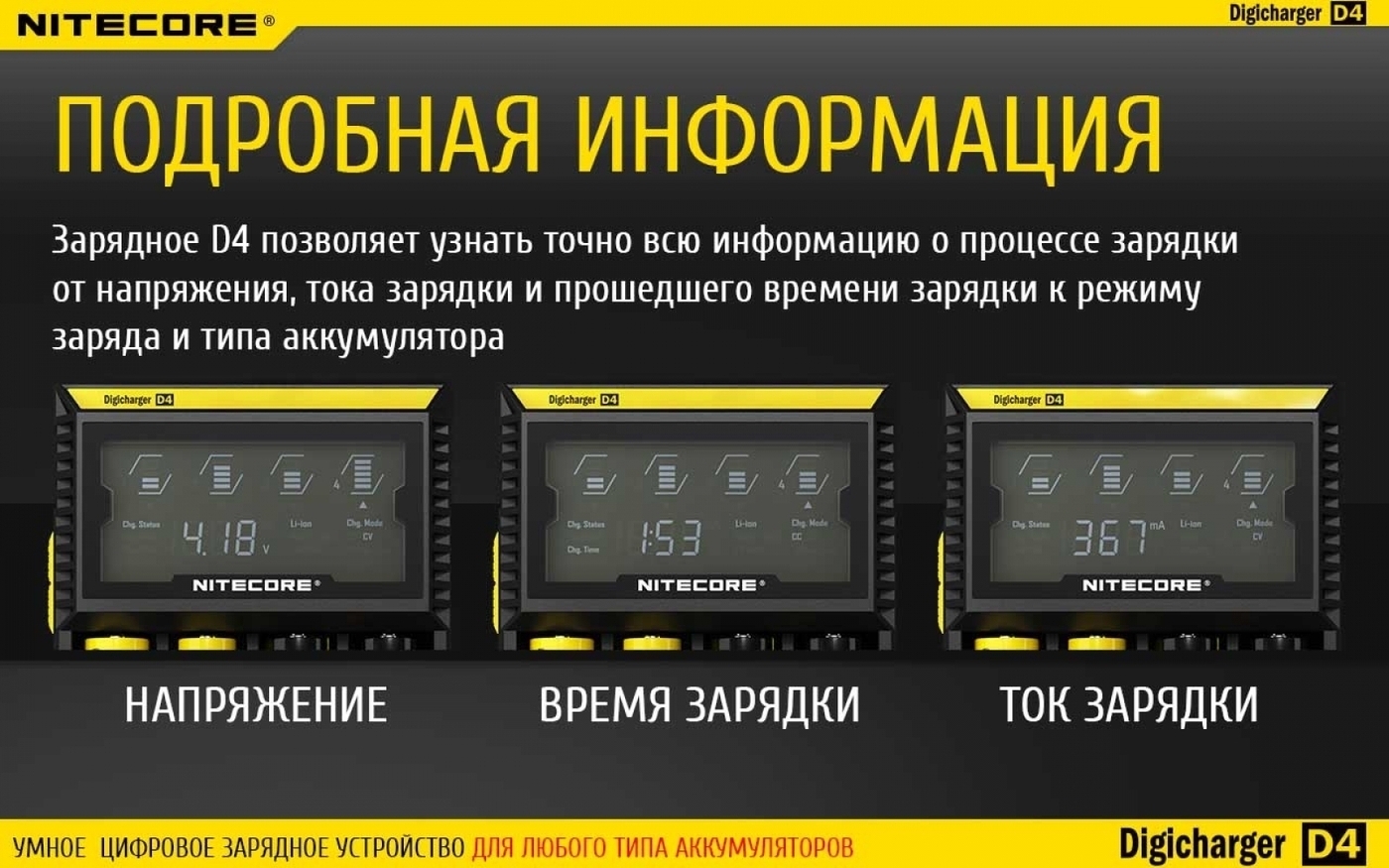Nitecore d4 схема