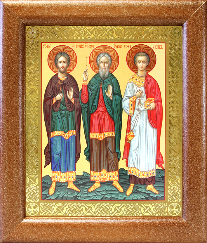 Симон и авив. Икона мучеников и исповедников гурия, самона (299-306) и авива. Симон и авив. Икона гурию самону и авиву. Икона гурию самону и авиву.