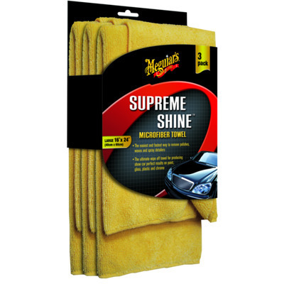 Микрофибровая салфетка Supreme Shine Microfiber Towel 40x60см, 3 шт./уп., Meguiar's.
