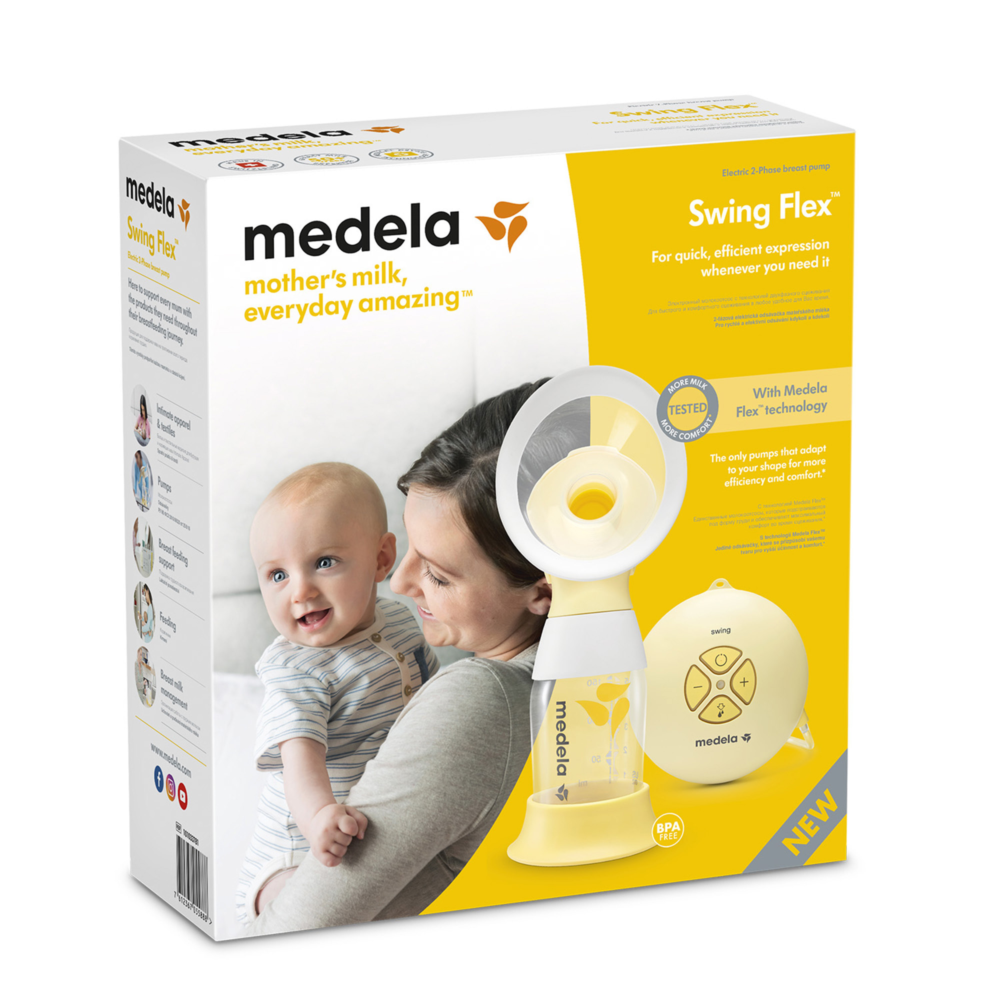 Молокоотсос электрический Medela Swing Flex/ Медела свинг флекс одинарный двухфазный