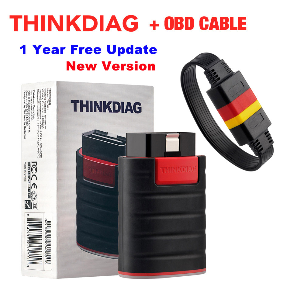 Тестер автомобильный THINKCAR Thinkdiag новы версии OBD2 сканер полная  система для автомобильных инструментов кодирование ЭБУ 1 ГОД бесплатное  обновление_red_98371 - купить по выгодной цене в интернет-магазине OZON  (469771848)