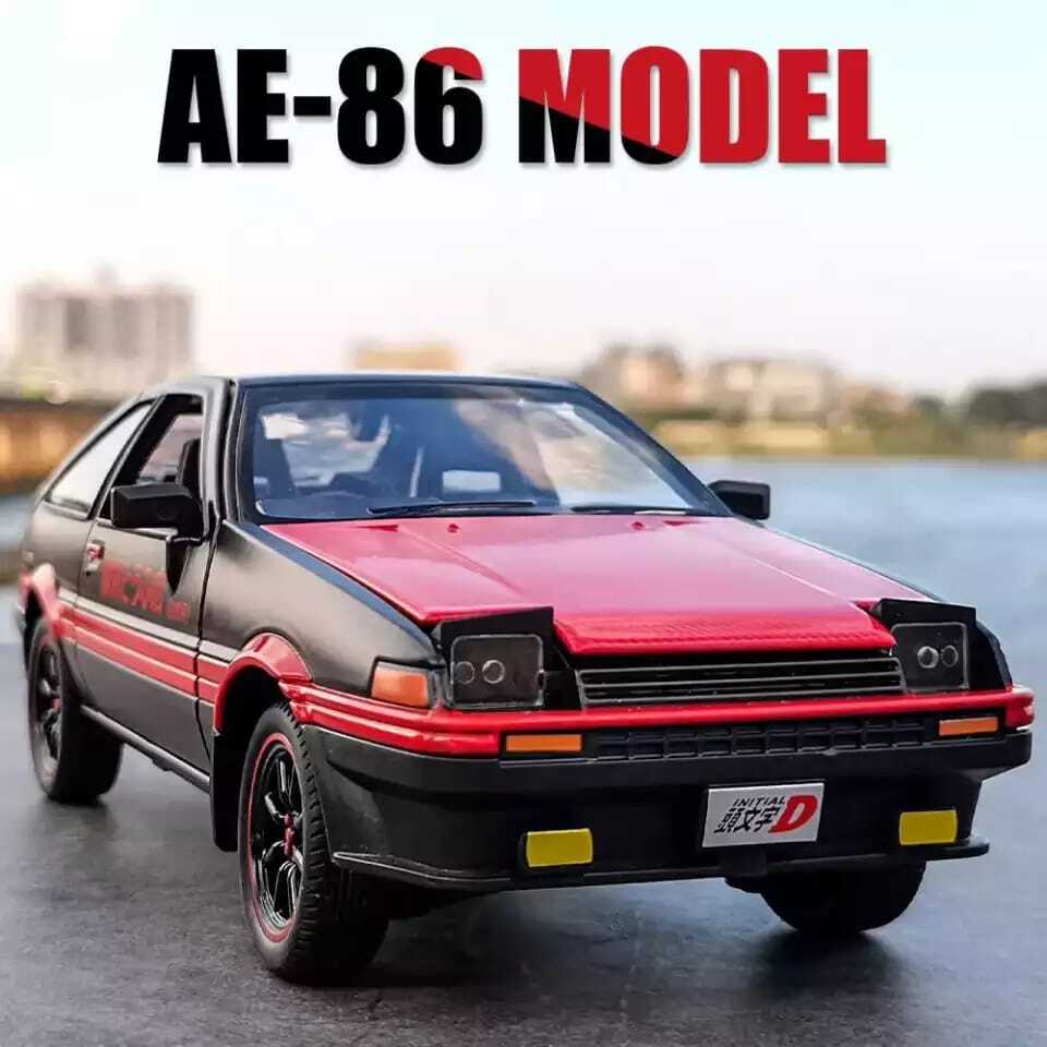 Ae86 Toyota Моделька. Металлическая инерционная машинка Toyota Trueno AE86,  Тойота Труено ае86, масштаб 1:22, длина 22 см. - купить с доставкой по  выгодным ценам в интернет-магазине OZON (1123114944)